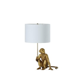 25.50" in Golden Monkey Holding Polyresin Table Lamp B072116627