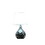 11.5" in Modern Black Seashell Swirl Pattern Mini Polyresin Table Lamp B072116631