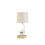 20.5" in Modern Reader White Sitting a Gray Stack of Books Polyresin Table Lamp B072116639