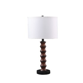 27.5" in Coastal Littoral Wood Insp Modern Table Lamp B072116648