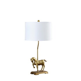 29.5" in Gold Royal Stallion Horse Resin Table Lamp B072116652