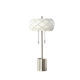 28" in Legeme Mid Century Danish 2-Light Steel Pull Chain Table Lamps B072116670