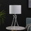 26.25" in Mid Century Birgit LED Acrylic Tapered Legs Silver Metal Table Lamp B072116678