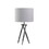 26.25" in Mid Century Birgit LED Acrylic Tapered Legs Silver Metal Table Lamp B072116678