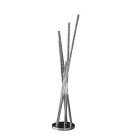 48.75" in Carina Modern 5 Acrylic Upright Legs Stix LED Silver Metal Floor Lamp B072116681