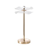 LED Acrylic Copper Gold Luminaire Table Lamp for Living Room, Nightstand Bedside Table Lamp for Bedroom, LED Lamp B072P220152