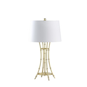 29.25" in Kiara Modern Satin Brushed Gold Bamboo Metal Table Lamp B072P222428
