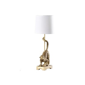 24" in Wildlife Old World Gold Capuchin Monkey Polyresin Table Lamp B072P222441