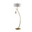 59" in Contemporary Dual Gold Arc w/ Hanging Pendelum Lamp Metal Floor Lamp B072P222448