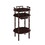 28" Tall 3-Tier Wooden Phone Table with Cherry finish B072P222465