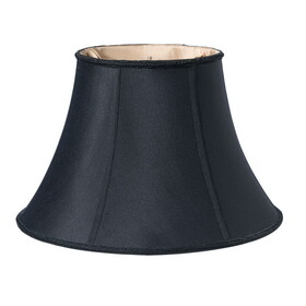 Slant Transitional Bell Softback Lampshade with Washer Fitter, Black B075101597