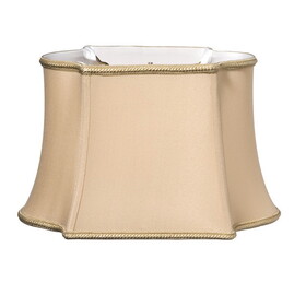 Slant Fancy Oblong Softback Lampshade with Washer Fitter, Vintage Gold B075101611