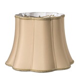 Slant Melon Out Scallop Softback Lampshade with Washer Fitter, Vintage Gold B075101619