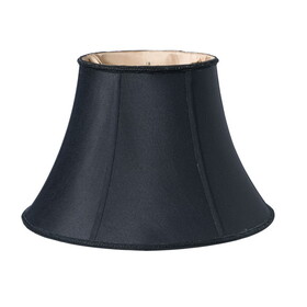 Slant Transitional Oval Softback Lampshade with Washer Fitter, Black (with Bronze Lining) B075101625