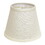 Empire Hardback Lampshade with Bulb Clip, White Fabric Lampshade for Table Lamps, Natural Linen, 5" Top x 8" Bottom x 6.5" Height B075101628