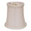 Slant Tissue Shantung Chandelier Lampshade with Flame Clip, White (Set of 6) B075101692