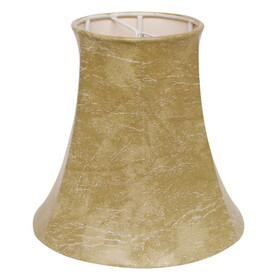 Slant Faux Animal Hide Chandelier Lampshade with Flame Clip, Parchment (Set of 6) B075101701