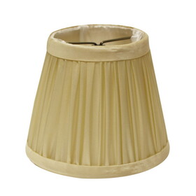 Slant Pencil Pleat Chandelier Lampshade with Bulb Clip, Magnolia (Set of 6) B075101728