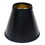 Slant Hardback Chandelier Lampshade with Flame Clip, Black (with gold lining) (Set of 6) B075101731