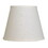 Slant Empire Hardback Lampshade with Bulb Clip, White B075101757