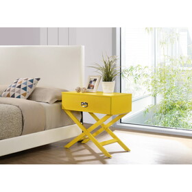Glory Furniture Xavier G0073-N Nightstand, Yellow B078107821