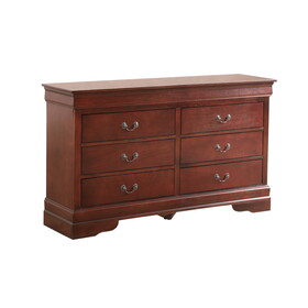 Glory Furniture LouisPhillipe G02100-D Dresser, Cherry B078107834