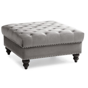 Glory Furniture Nola G0350-O Ottoman, DARK GRAY B078107871