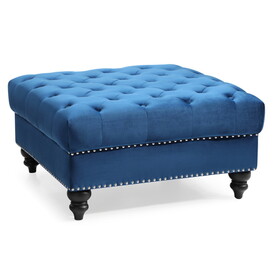 Glory Furniture Nola G0351-O Ottoman, NAVY BLUE B078107872