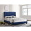 Glory Furniture Lodi G0409-QB-UP QUEEN BED, NAVY BLUE B078107892