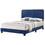 Glory Furniture Lodi G0409-QB-UP QUEEN BED, NAVY BLUE B078107892