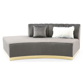 Glory Furniture Brentwood G0430-SCH Chaise, DARK GRAY B078107895