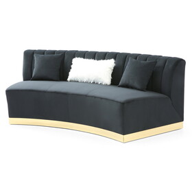 Glory Furniture Brentwood G0433-S Sofa, BLACK B078107898