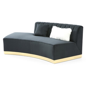 Glory Furniture Brentwood G0433-SCH Chaise, BLACK B078107899