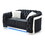 Glory Furniture Sapphire G0593A-L Loveseat, Black B078107915