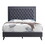 Glory Furniture Alba G0608-KB-UP KING BED, GRAY B078107931