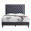 Glory Furniture Alba G0608-QB-UP QUEEN BED, GRAY B078107932