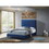 Glory Furniture Alba G0609-KB-UP KING BED, NAVY BLUE B078107935