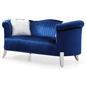 Glory Furniture Vine G0611A-L Loveseat, Blue B078107938