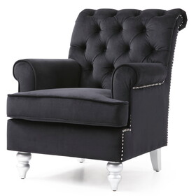Glory Furniture Anna G0814-C Accent Arm Chair, BLACK B078107947