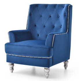 Glory Furniture Pamona G0913-C Chair, NAVY BLUE B078107950