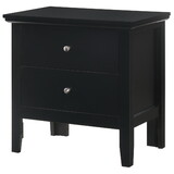 Stylish Transitional Black Nightstand B078107986
