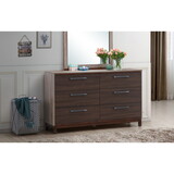 Glory Furniture Magnolia G1400-D Dresser, Gray/Brown B078107996