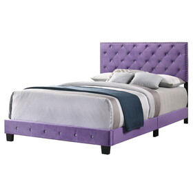 Glory Furniture Suffolk G1402-FB-UP Full Bed, PURPLE B078108003