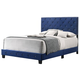 Glory Furniture Suffolk G1405-FB-UP Full Bed, NAVY BLUE B078108018