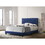 Glory Furniture Suffolk G1405-KB-UP King Bed, NAVY BLUE B078108019
