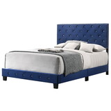 Glory Furniture Suffolk G1405-QB-UP Queen Bed, NAVY BLUE B078108020