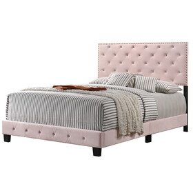 Glory Furniture Suffolk G1406-FB-UP Full Bed, PINK B078108022