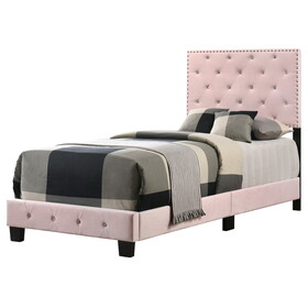 Glory Furniture Suffolk G1406-TB-UP Twin Bed, PINK B078108025