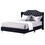 Glory Furniture Joy G1934-QB-UP Queen Upholstered Bed, BLACK B078108107