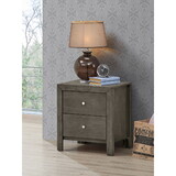 Chic Gray Transitional Nightstand B078108129